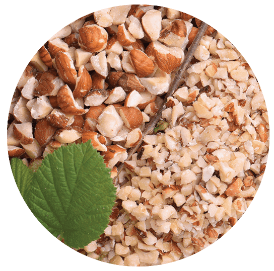 Hazelnut pieces